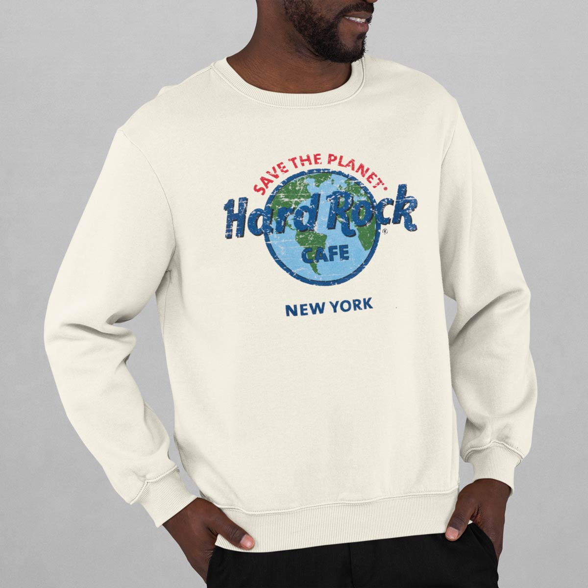 HR Uni Save The Planet Logo Fleece Cream image number 3